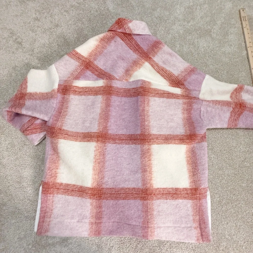 IRO - Lemina Plaid Shirt Jacket - Pink, White, Red - size Small - NWT - Picture 14 of 15